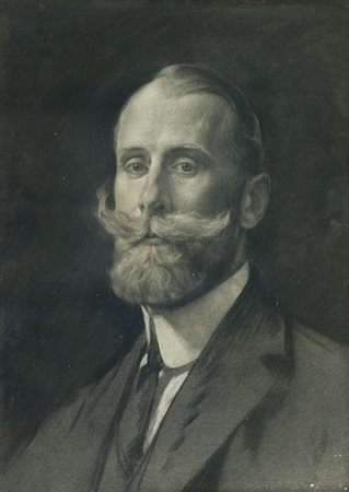 Corcos Vittorio Matteo (Attribuito) Ritratto Tecnica mista su cartoncino, cm....