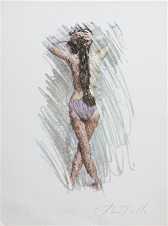 MIMMO ROTELLA, La Vergine eseguita per la serie "LO ZODIACO DI BOLAFFIARTE"