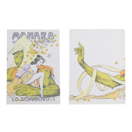 MILO MANARA, Lotto di tre fascicoli composto da: Lo Scimmiotto 1, Lo Scimmiotto 2, Reclame