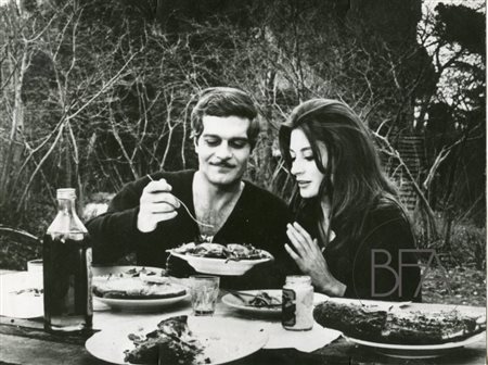  Omar Sharif and Anouk Aimée on set.
