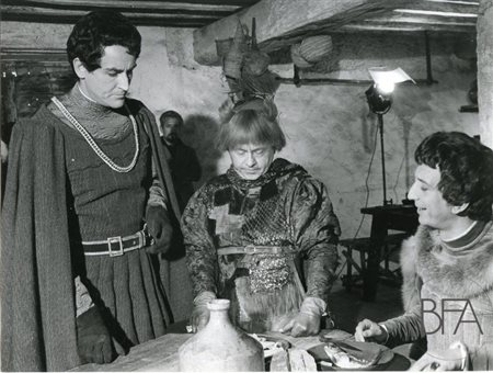 Secchiaroli/Spinelli/Cioni/Lentini Vittorio Gassman, Mickey Rooney and Luigi Vannucchi on set.