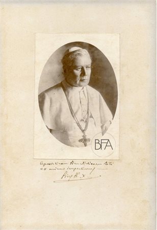 D'Alessandri (Atr.) Pope Pius X with autograph.