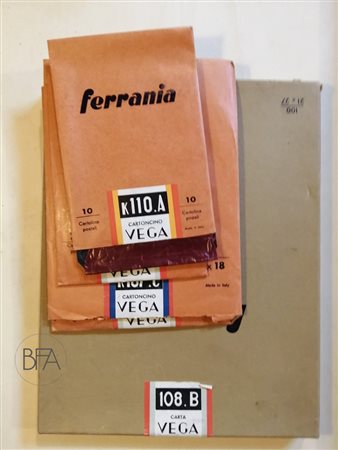  Lot of Ferrania paper boxes.