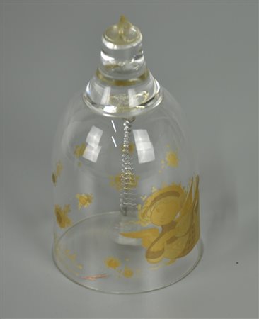 CAMPANELLA IN CRISTALLO ROSENTHAL per albero di Natale h 10 cm