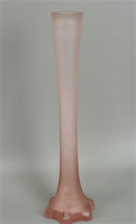 VASO SOLIFLORE in vetro rosa h 41cm