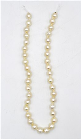 FILO DI PERLE filo di perle coltivate di mm 9-9,5, peso gr. 41,9, lunghezza...