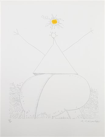 Arturo Carmassi MARISE OU LA BELLE JARDINIERE A LA MER acquaforte-acquatinta,...