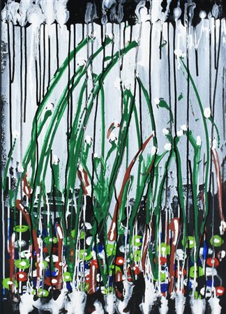 Dalila Crotti VIENI IN CAMPORELLA acrilico su tela, cm 70x50 sul retro:...