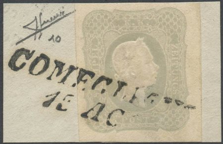 Francobolli per Giornali N.10 annullato con lo SI di Comeglians (R2) su...