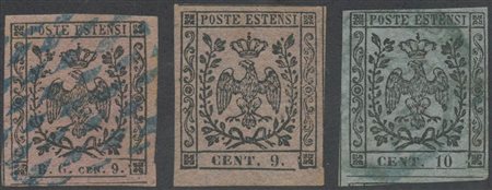 Segnatasse per giornali, N.2, 4 usati e N.3 linguellato.. (A+) (Cat.525)