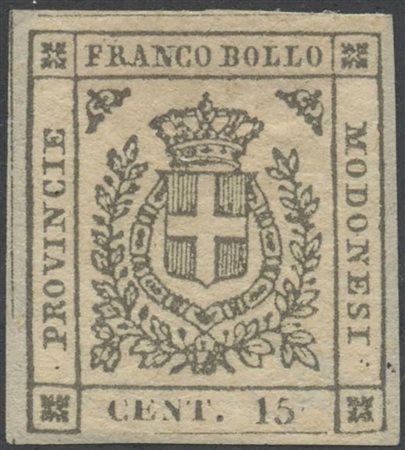 1859, N.14f ''Senza punto dolo il 5'' nuovo con gomma, linguellato. (A) (A....