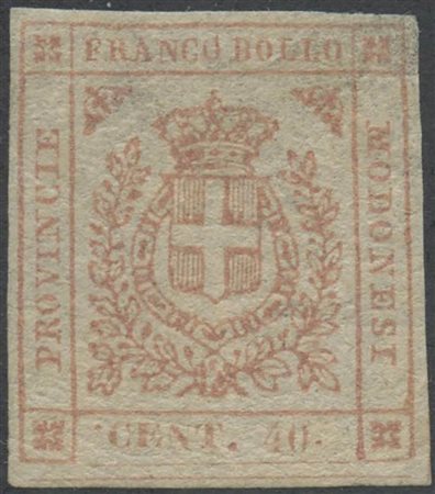 1859, N.17d '' Punto a sinistra della C'' nuovo con gomma, linguellato. (A+)...