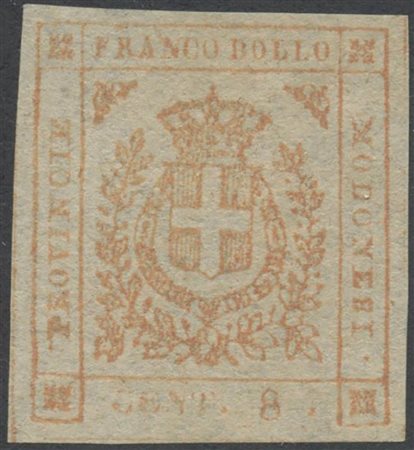 1859, N.18b ''Senza lo 0'' nuovo, senza gomma. (A+) (Cat.--)