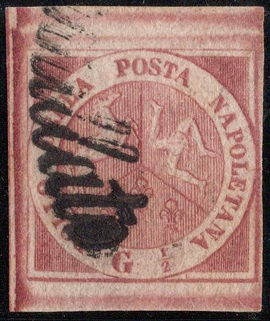 1858, N.2b Carminio Scuro, usato. (A+) (Cat.1300)