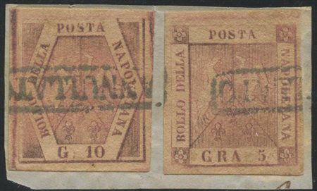 5gr. (I Tav.) N.8a Rosa Lillaceo + 10gr (I Tav. ) N.10a Rosa Lillaceo...