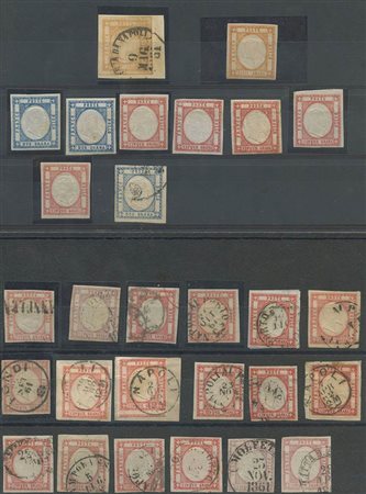 Selezione di valori della serie, interessanti varietà di colore. (A) (Cat.--)