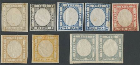 Valori senza effige con gomma, linguellati. (B/C) (Cat.--)