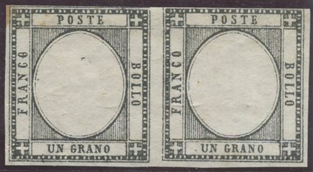 1gr Senza effige con gomma in coppia. ( C ) (Cat. Non Quotato)