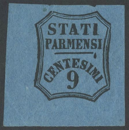 Segnatasse per Giornali, 9c. N.2 Azzurro angolo di foglio nuovo con gomma,...