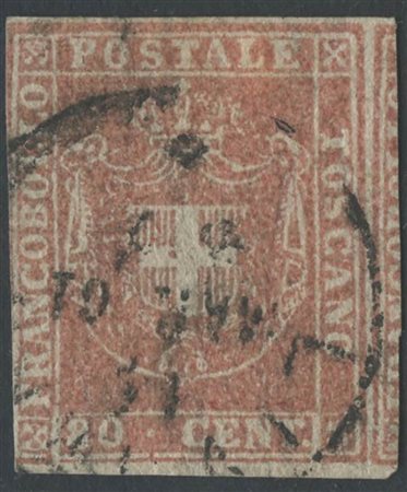 1860, 80c. N.22 Camicino, usato. (B) (Cat.2.250)