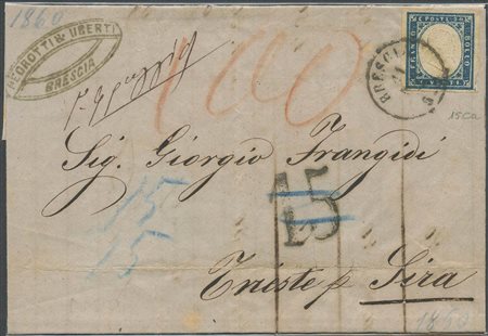 11.05.60, Lettera da Brescia per Sira (Isola Graca) via di Trieste,...