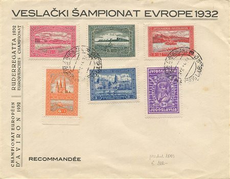 Lettera filatelica con annulli primo giorno.