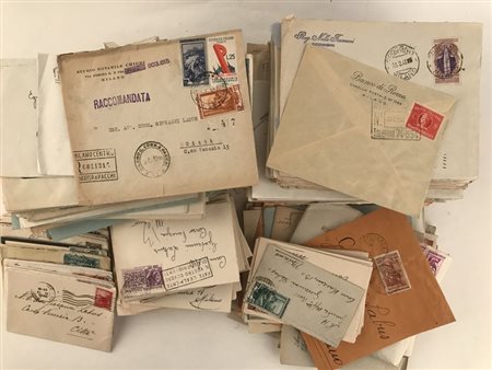 Italia, Accumulo di storia Postale Repubblica, principalmente periodo ruota...