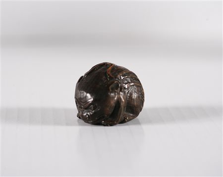 MANIFATTURA GIAPPONESE DEL XIX SECOLO Netsuké raffigurante un drago...