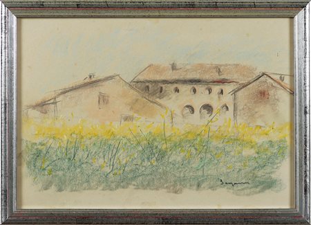 BERGOMI GIACOMO (1923 - 2003) Senza titolo. Tecnica mista su carta. Cm 50,00...