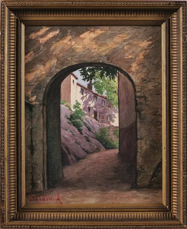 SOLDINI ARNALDO (1862 - 1936) Senza titolo. Acquerello su cartone. Cm 25,00 x...