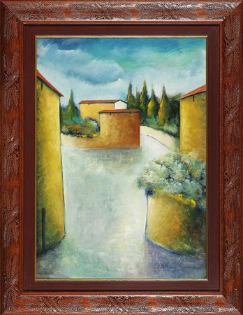 GAGLIARDI GIUSEPPE (n. 1896) Senza titolo. Olio su cartone. Cm 50,00 x 70,00....