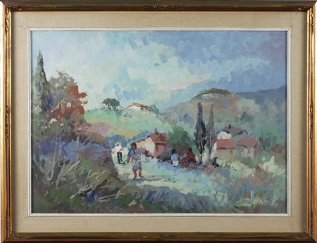 VILLY CLEMENTE (1923 - 1999) Senza titolo. 1971. Olio su tavola. Cm 70,00 x...