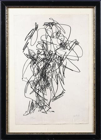 GILIOLI EMILE (1911 - 1977) Senza titolo. Litografia. Cm 38,00 x 57,00. Tir....