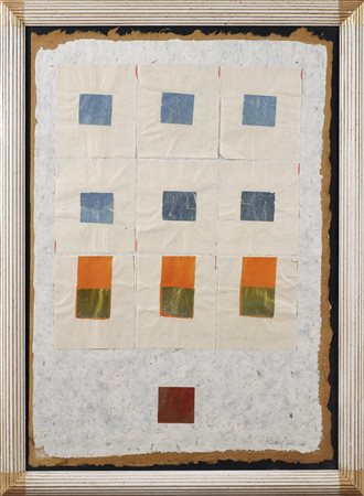 OCCHIPINTI ANGELA Senza titolo. Tecnica mista su carta. Cm 48,00 x 68,00....