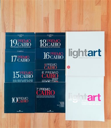 CATALOGHI LIGHTART E PREMIO CAIRO- Lotto unico di 11 cataloghi
