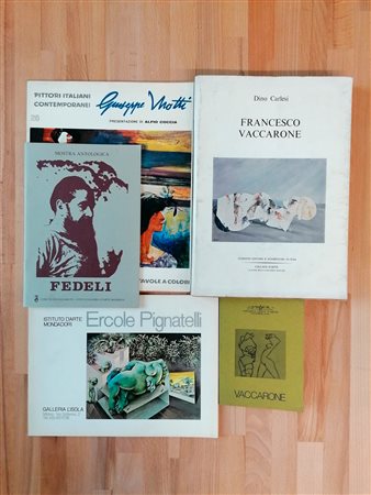 AUTORI VARI (G.MOTTI, F.VACCARONE, F.FEDELI, E.PIGNATELLI) - Lotto unico di 5 cataloghi