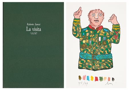 ENRICO BAJ (1924-2003) - La visita, 1992/1994