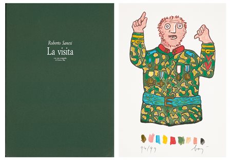 ENRICO BAJ (1924-2003) - La visita, 1992/1994