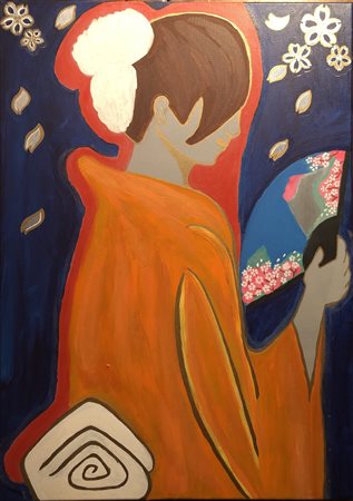 Granieri Francesca, Ragazza Orientale con Ventaglio