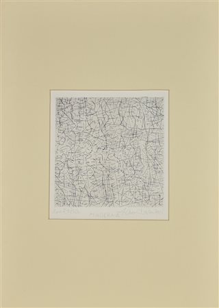 Arturo Carmassi MADERNA Acquaforte acquatinta, mm 248x244, su foglio cm...