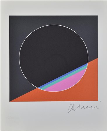 Eugenio Carmi SEGNALE IMMAGINARIO riproduzione fotolitografica su cartoncino,...