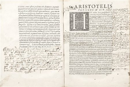 ARISTOTELE (384-322 a.C.) - Topicorum..Editio tertia (1548) [LEGATO CON:] Porph