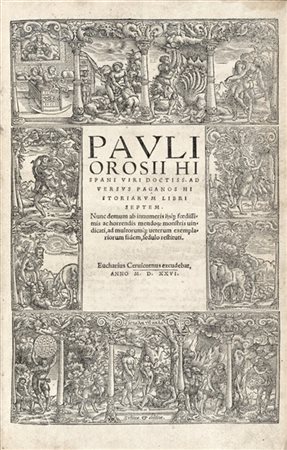 OROSIO, Paolo (ca. 375-420) - Adversus paganos historiarum libri septem [LEGATO