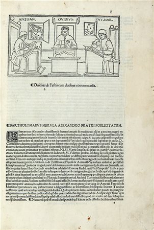 OVIDIO, Publio Nasone (43 a.C.-17? d.C.) - De Fastis cum duobus commentariis. A