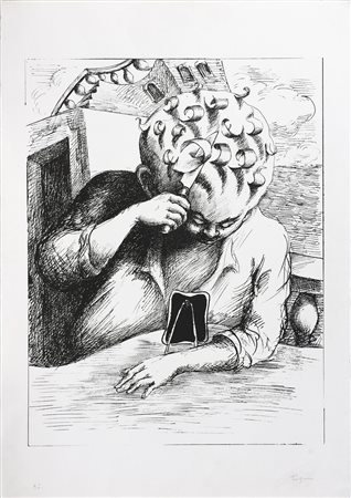 TAPIE' MICHEL (1909 - 1987) Senza titolo. Litografia. Cm 50,00 x 70,00. H.C....