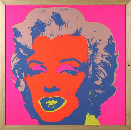 WARHOL ANDY (1928 - 1987) Marilyn. Serigrafia. Cm 91,00 x 91,00. Al retro...