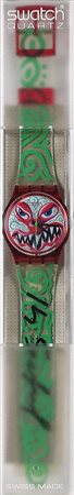 SCHARF KENNY (n. 1958) Monster tima. (modello GRI 121). Orologio. Cm 23,00 x...