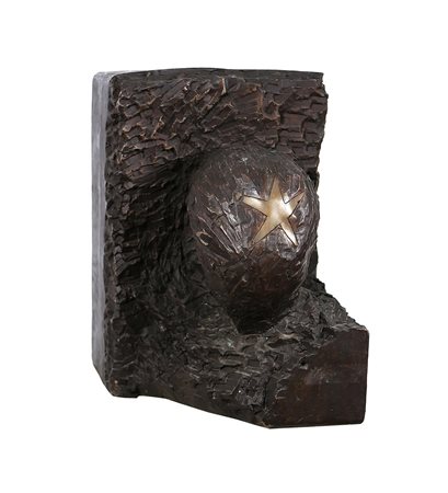 MONDINO ALDO (1938 - 2005) Ortisei. 1989. Bronzo. Cm 50,00 x 50,00 x 40,00....