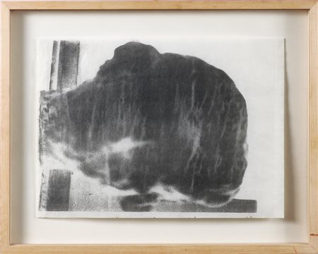 TROCKEL ROSEMARIE (n. 1952) Senza titolo. Tecnica mista su carta. Cm 40,80 x...