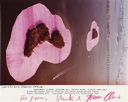 CHRISTO' (n. 1935) JEANNE-CLAUDE (1935 - 2009) Surrounded Islands....